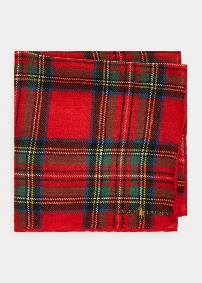 Lenço Quadrado Polo Ralph Lauren Tartan Wool Pocket Homem 09857-LYAH